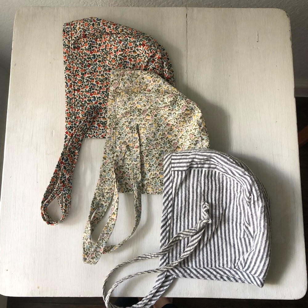 Baby bonnet - striped only